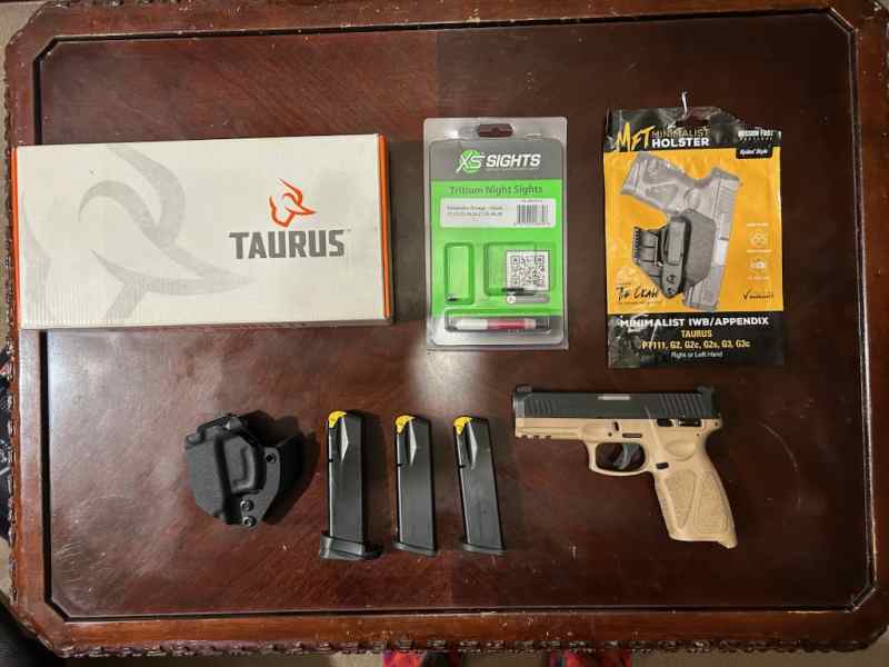 Taurus G3 9mm Tan/Black 4.0